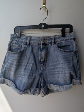 PacSun-Mom Short-Classic Denim Roll-Hem Women’s Shorts - Blue